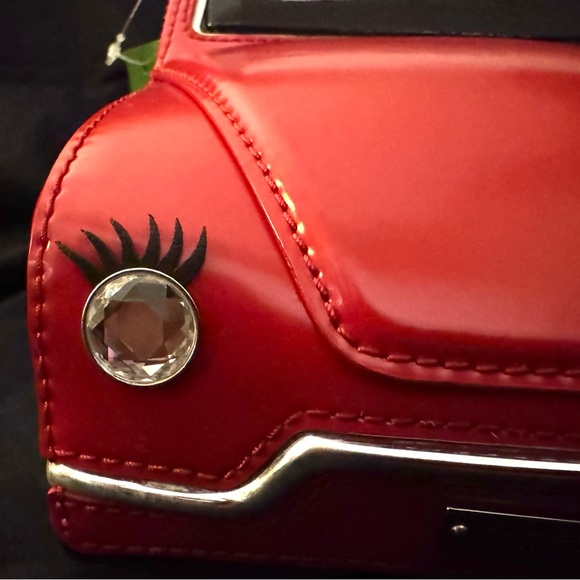 NWT The Kate Spade New York "Rose-Colored Glasses" Red Car Bag - Picture 4 of 16